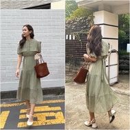 janunstudio - TINKERBELL DRESS 7 สี (เดรสทิงเกอร์เบลล์) - เดรสผู้หญิงน่ารัก ผ้าอัดพลีท มี texture ไม