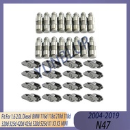 16x Rocker Arm / 16x Valve Lifter Kit Fit 1.6 2.0 L Diesel N47 04-19 For BMW 116d 118d 218d 318d 320