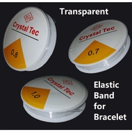 Clear Elastic String transparent band cord line stretchable bracelet necklace bead elastic thread