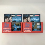 $150=共2部👆🏻已過期😅全新Lomography Simple Use可重複使用菲林相機(ISO400彩色負片版) Color Negative Film Roll 35mm菲林膠卷, 內置閃光燈
