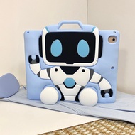 for iPad Pro 11 M4 A2837 A3006 Cartoon Robot Soft Silicon Case Protector, Anti-crack Tablet Silical 