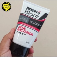Biore men scrub facial wash acne bacteriaior 100 grams