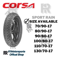 [CORSA] TYRE TAYAR TUBELESS SPORT RAIN 70/90-17 80/90-17 90/80-17 100/80-17 110/70-17 130/70-17