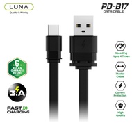 Luna Kabel Data / Data Cable Micro Usb Type C Fast Charging 3A Support
