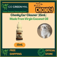 ♝ ✢ ◳ CHONKY Pet Ear Cleaner with Virgin Coconut Oil 15mL | Remove Wax Debris (Tutuli)