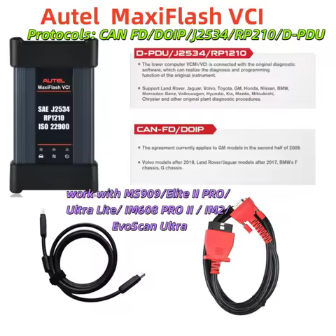 Autel VCI MaxiFlash VCI Dongle J2534 ECU Programmer Work with OEM Automaker GM Techline Software Rep
