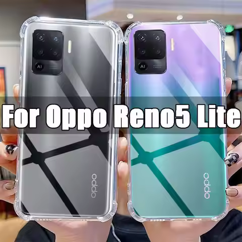 Clear Phone Case for Oppo Reno5 Lite TPU Transparent Case for Oppo Reno 5 5Lite 6.43" CPH2205 Shockp