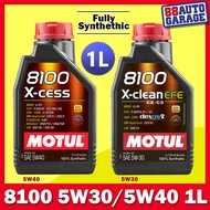 Motul Fully Synthetic 8100 X-cess 5W40,  8100 X-cleanEFE 5W30, 8100 X-clean+ 5W30, 8100 X-clean 5W40 (1L)