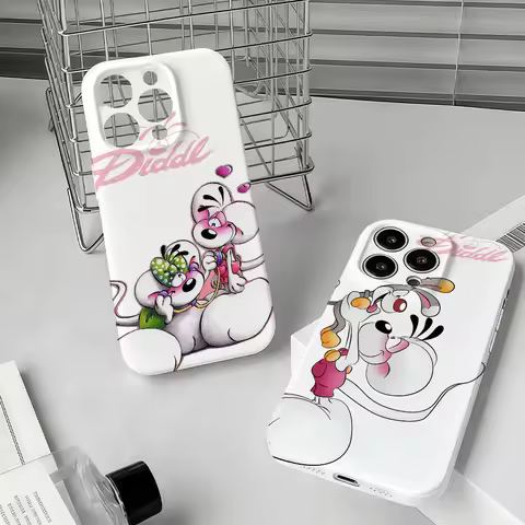 Cartoon D-Diddl Rat Phone Case For Samsung S24 S23 A54 55 53FE Ultra Plus 4G 5G Precise Hole Matchin