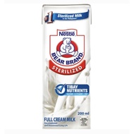 NESTLE BEAR BRAND STERILIZED FULL CREAM MILK 200ML (HALAL)
