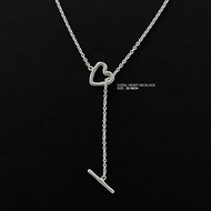 (necklace) : CORAL HEART NECKLACE SILVER925 / สร้อยคอเงินแท้ สร้อยคอตะขอหัวใจ | YOUR WISHLIST
