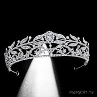 Wedding Accessories European American Princess Rhinestone Leaves Alloy Head Jewelry Wedding Atmosphe