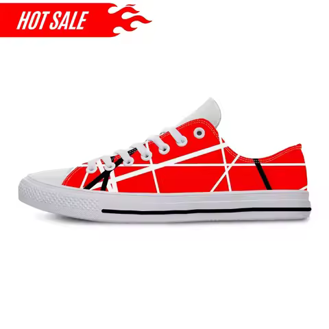 Hot EVH 5150 Stripe Guitar Heavy Metal Rock Music Board Shoes Lightweight Men Women Sneakers Breatha