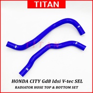 Samco Silicone Radiator Hose Top & Bottom / Lower Honda City Gd8 Idsi V-tec SEL