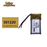 2pcs/lot 3.7V 051220 501220 100mah lithium polymer rechargeable battery MP3 Bluetooth 3D glass li-po