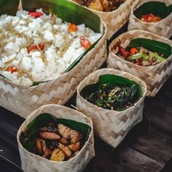 Bamboo Baskets 7x7x7 400pcs (200 Pairs)