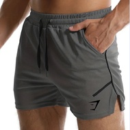 Genuine 2026 Gymshark Mesh Quick-drying Sports Shorts Mens Fitness Pants Thin Casual Running Breatha