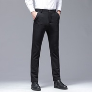 Cozy Up High Elastic Mens Business Iron-free Suit Pants