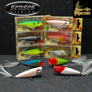 【Jom Pancing】SENSES KAIKO 62 POPPER 62mm 7.7g FLOATING TOP WATER LURE BAIT FISHING GEWANG MANCING TO