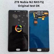 AMOLED สำหรับ ZTE Nubia N2 NX575J MT6750หน้าจอสัมผัสหน้าจอ Lcd โทรศัพท์มือถือโมดูลหน้าจอภายในและภายนอก
