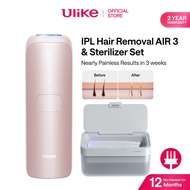 Ulike Sapphire AIR-3  IPL Laser Hair Removal &amp; Sterilizer Box Set Nearly Painless Results in 3 weeks and 0.7s/flash with automatic continuous flashes and ice cooling hair removal Heavy Hair Face Bikini Leg Body Skin Care--Star Pink