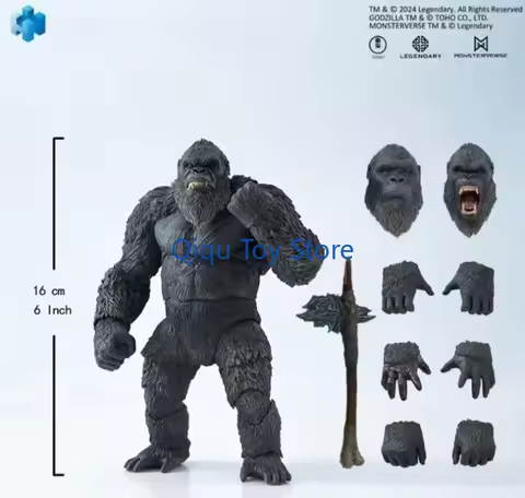 In Stock Rise of The Empire King Kong 2024 Godzilla Vs. King Kong Movable Snow Demon The New Version