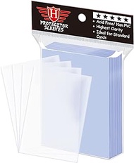 100 Counts Clear Penny Card Sleeves for Trading Cards, Plastic Soft Sleeves Card Protectors Sleeves Fit for MTG Yugioh, Baseball Card, Sports Cards, Game Card Standard Cards