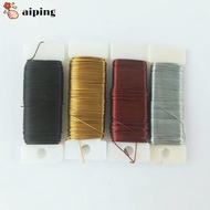 AIPING Florist Green Wire, 22 Gauge Floral Arrangements Floral Paddle Wire, DIY Flexible Ribbon Maki