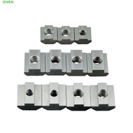 GIVEN Hammer Nut T-Track Sliding 20PCS 2020 3030 4040 4545 Aluminum Profile T Slot Nut