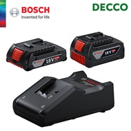 Decco BOSCH 18V 2.0Ah/4.0Ah Professional Starter Kit-(1x18V2.0Ah+1x18V4.0Ah+1xPRO GAL18V-40 Charger)