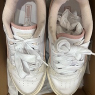 PUMA休閒鞋 女鞋 白 灰 麂皮 厚底 復古23.5cm