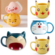 Pokemon Pikachu Snorlax Eevee Doraemon Kakao Ryan Peach Snoopy Melody Pompompurin Cat Gift Coffee Te