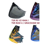 VISOR FOR TSR RAM 4/ R5 VZ-RAM/ GRACSHAW G818 (SMOKE/ RAINBOW/ REVO BLUE/ REVO RED) AKILA PRODUCT