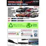 AERO WIPER XV NX RX Range rover CX5 Sienta VELLFIRE window windscreen wipers blade lip blades viper 