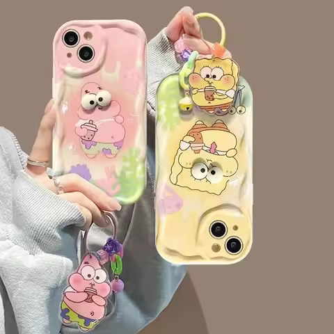 For Vivo Y36 Y78 Y17S Y27 Y21S Y22S Y35 Y31 Y35 Y53S Y33S Y03 V25E V21E V27E V29E 3D Eye SpongeBob P