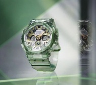 新款到場 G-Shock Skeleton GMA-S120GS-3a 綠色半透明香檳金。中Size 行針 女裝。男女細路都啱戴。CASIO G-Shock 正品正貨有保養。gmas120gs s120gs