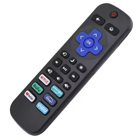 Replacement Remote Control for Roku TV - Compatible With TCL, Hisense, Onn, Sharp, Philips (Not for 