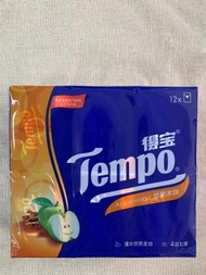 Tempo - Tempo得寶4層紙巾包裝 蘋果木味 12包整袋裝 ( 平行進口 )