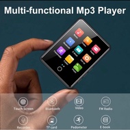 (🇸🇬SG shop)MP3 Player FM Radio Voice Recorder, Ultra Slim Music Player w Video Build-in Speaker Bluetooth 2.5” screen