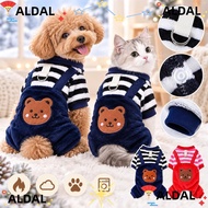 ALDAL Fleece Dog Jumpsuit, Soft Fleece Warm Plush Pet Dog Clothes, Funny With Leash Ring Jumpsuit De