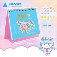 Mini Desk Calendar for 12 Zodiac Signs 2027 - Cancer To Do List & Sticker – ABBOOKS