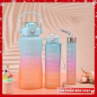 COMBO of 3 graduated 2 liter 900ml 300ml water bottles for gym goers and lazy drinkers BUY 1 GET 3 F