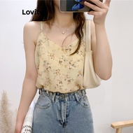 Lovito Casual Tank Top Ditsy Floral Pattern Tank Top for Women LNE70142