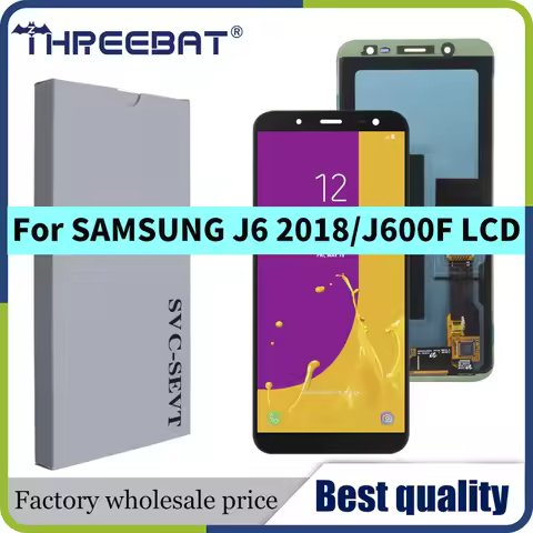 5.6'' Super AMOLED LCD For Samsung J6 2018 J600F J600G Display With Touch Screen Assembly Replacemen