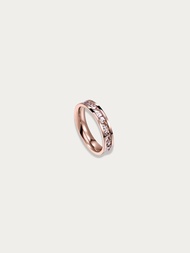 MINIMALIST LAB Titanium Amara Pink Channel Ring Cincin Emas Ros Wanita / Couple Waterproof Anti Ka