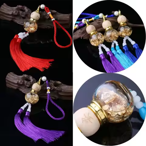 Gold Foil Bottom Gourd Pendant Car Mini Gourd Pendant Double Spike Gourd Pendant Car Pendant Gourd P