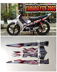 STIKER STRIPING LIS BODY F1ZR FIZR 2002 HITAM SILVER STANDAR
