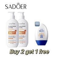 SADOER PA++++ Clear & Anti-Aging Refreshing Sunscreen Lotion (220g) - Buy 2 Get 1 Free NTD Sunscreen
