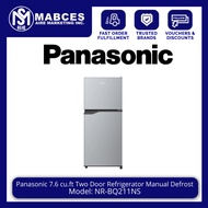 Panasonic 7.6 cu.ft. Two Door Refrigerator Manual Defrost NR-BQ211NS