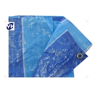 Blue White Canvas Roll Tarpaulin 6ft x 9ft-12' X 24" / Kanvas Biru Putih